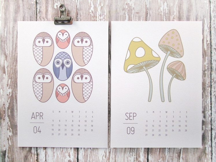 2016 Calendar - Wild and Free | Monkey Mind Design