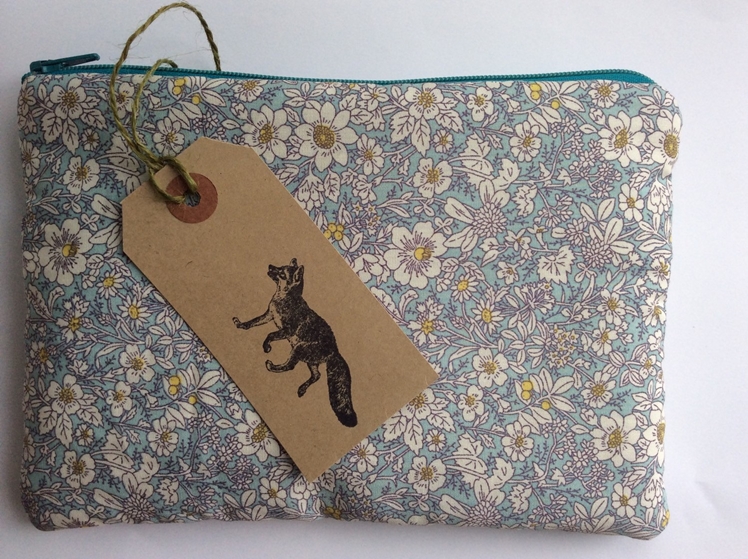 Floral Make Up Bag by Felt Foxes