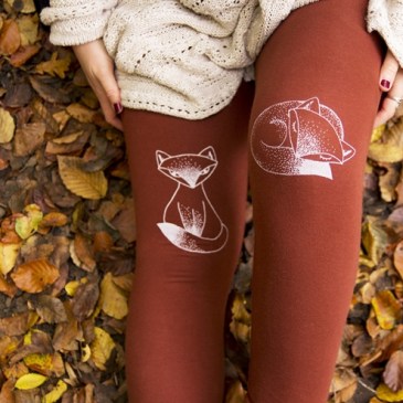 Fox Print Leggings by Opal Design