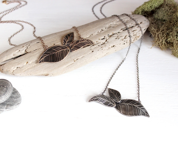 Leaves Necklace | The Knotty Owl Shop