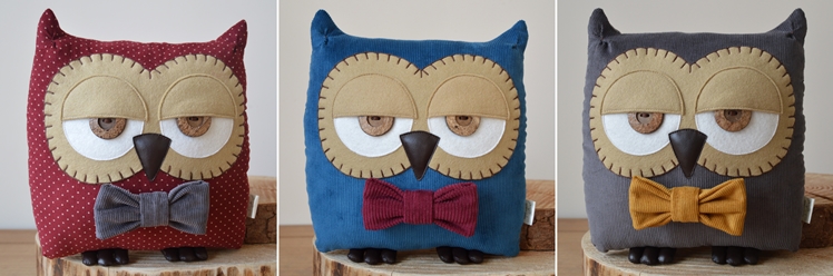 Owl Cushions by Midgins'