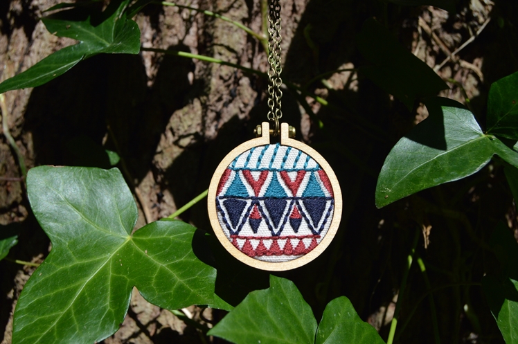Aztec Embroidered Necklace - Midgins'