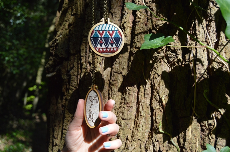 Embroidery Hoop Necklaces - Midgins' Blog