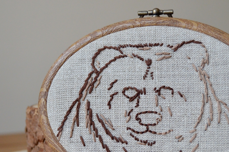 Bear Embroidery Hoop - Midgins'