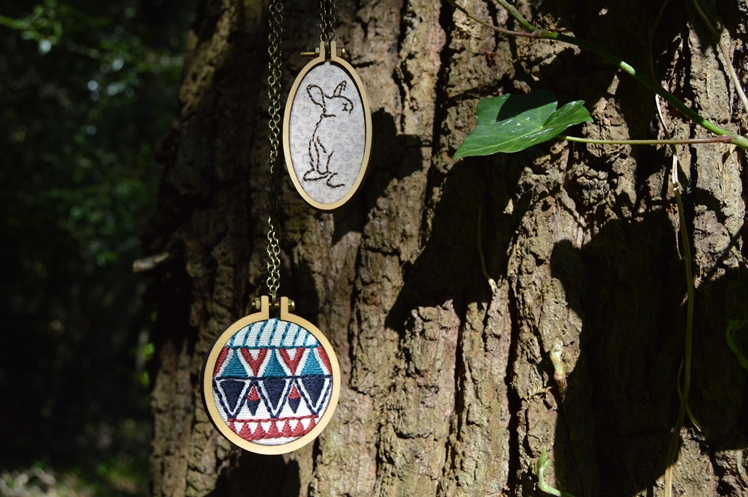 Mini Embroidered Necklaces - Midgins'