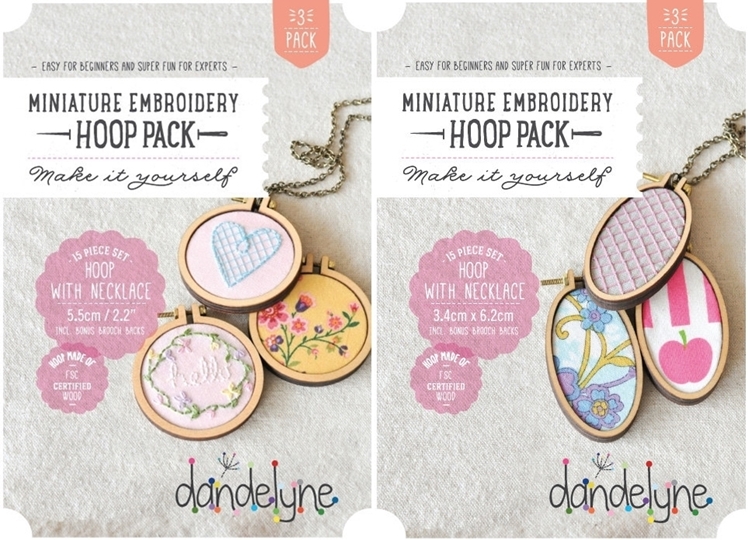 Dandelyne Mini Embroidery Hoops