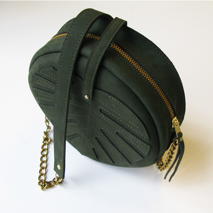 Green Leather Bag | La Lisette