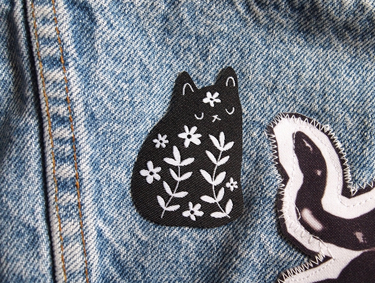 Cat Woven Patch | I Like Cats Shop