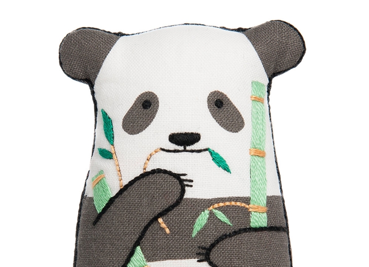 Panda Embroidery Kit | Kiriki Press