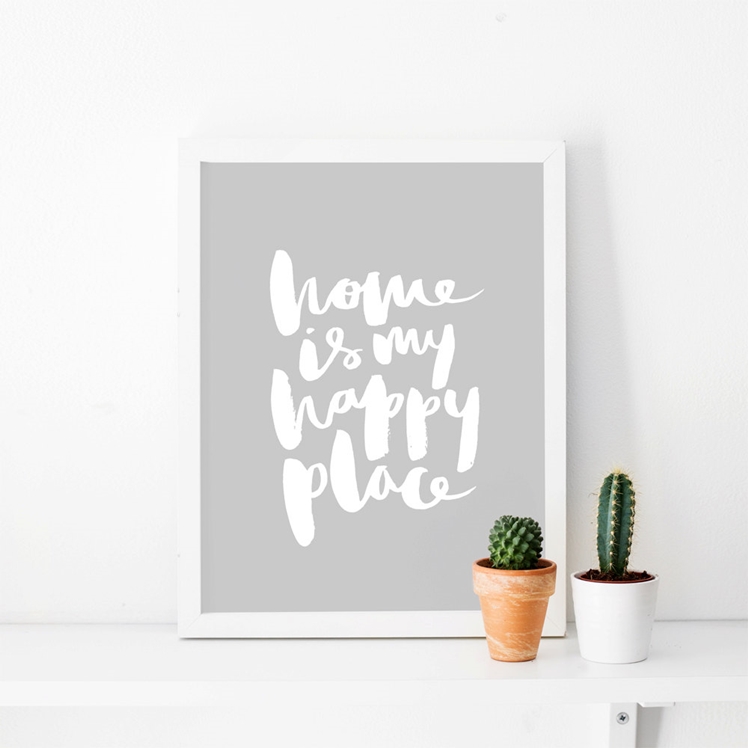 Brush Lettered Art Print | The Lovely Drawer