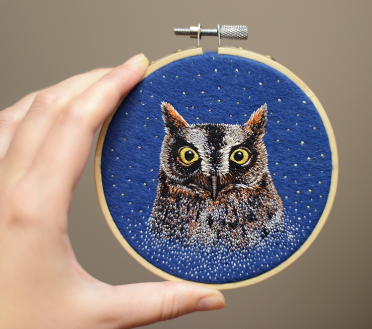 Embroidery Art Owl | Conieco