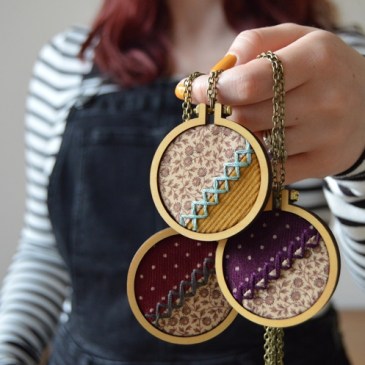 Embroidered Fabric Necklaces | Midgins'