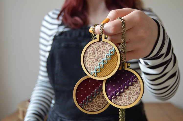 Embroidered Fabric Necklaces | Midgins'