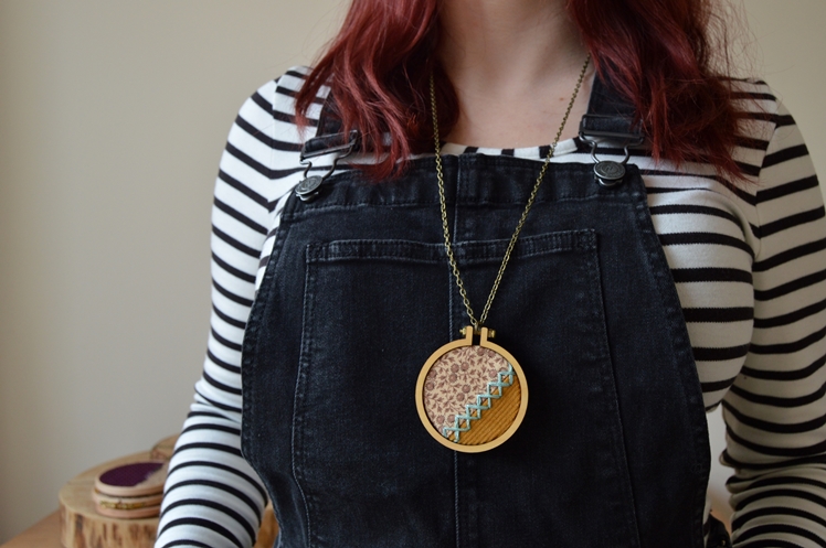 Embroidered Fabric Necklaces | Midgins'