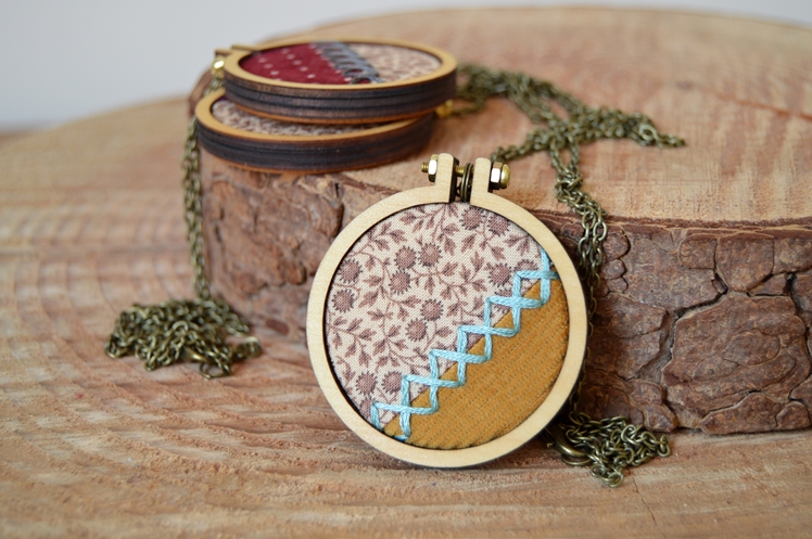 Embroidered Fabric Necklaces | Midgins'