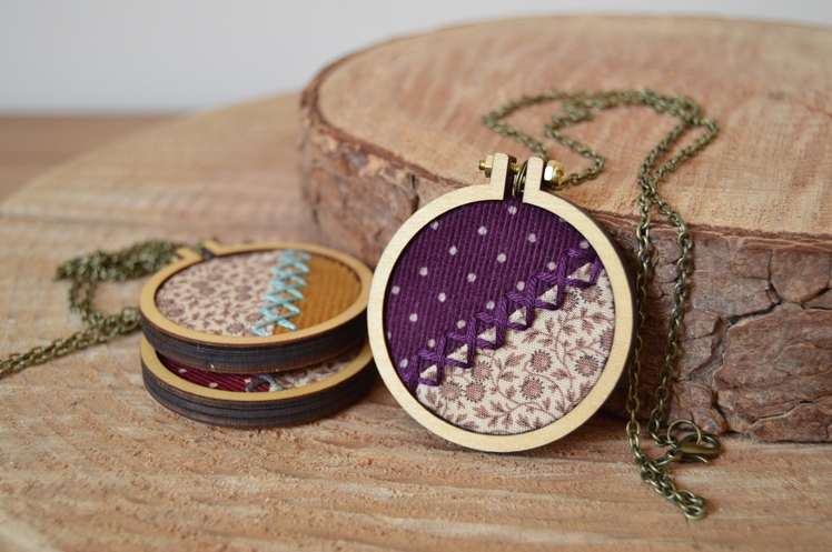 Embroidered Fabric Necklaces | Midgins'