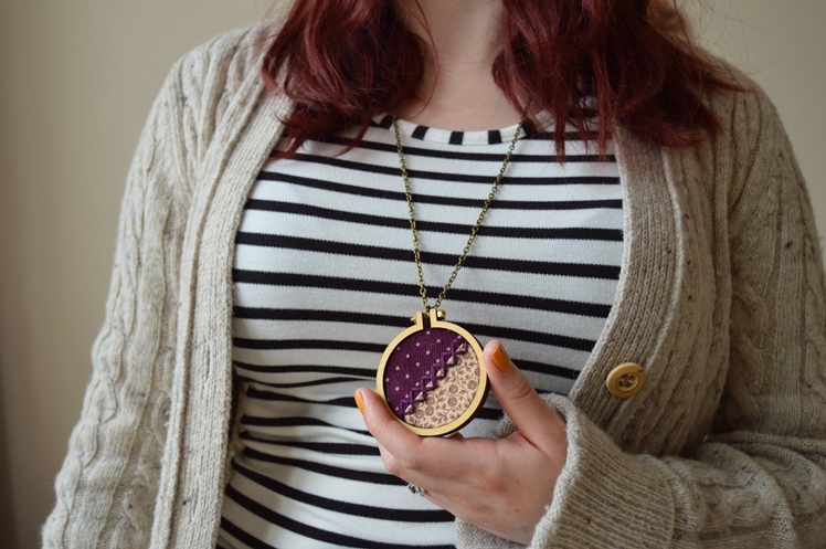 Embroidered Fabric Necklaces | Midgins'