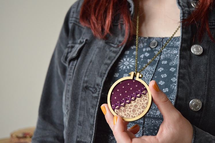 Embroidered Fabric Necklaces | Midgins'