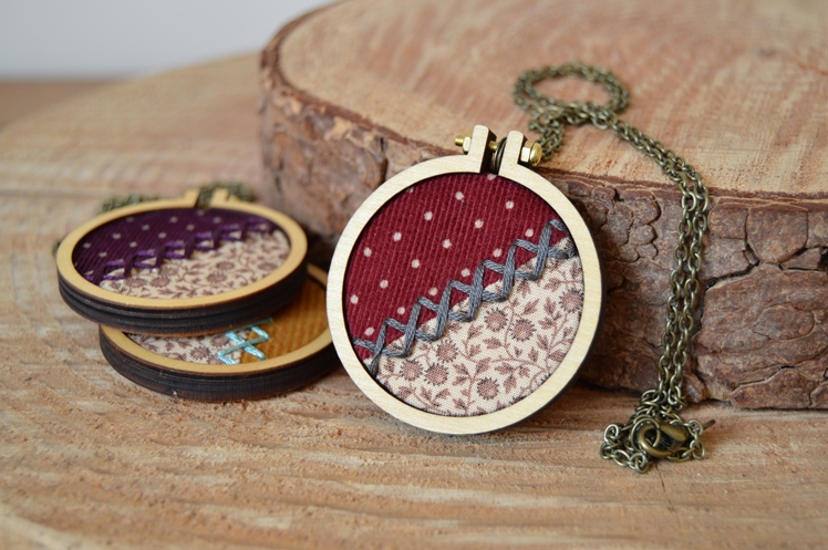 Embroidered Fabric Necklaces | Midgins'