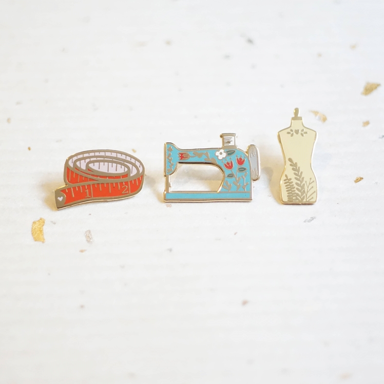 Sewist Enamel Pins | Justine Gilbuena