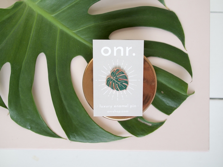 Monstera Leaf Enamel Pin | Oh No Rachio