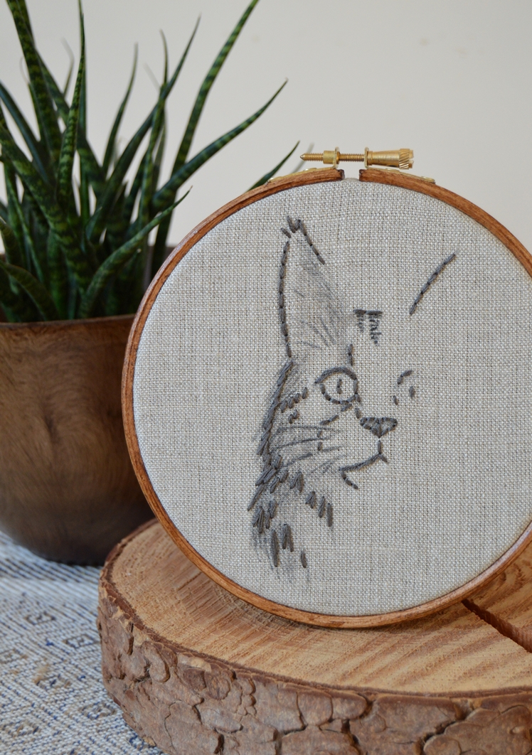 Maine Coon Embroidery Hoop | Midgins'