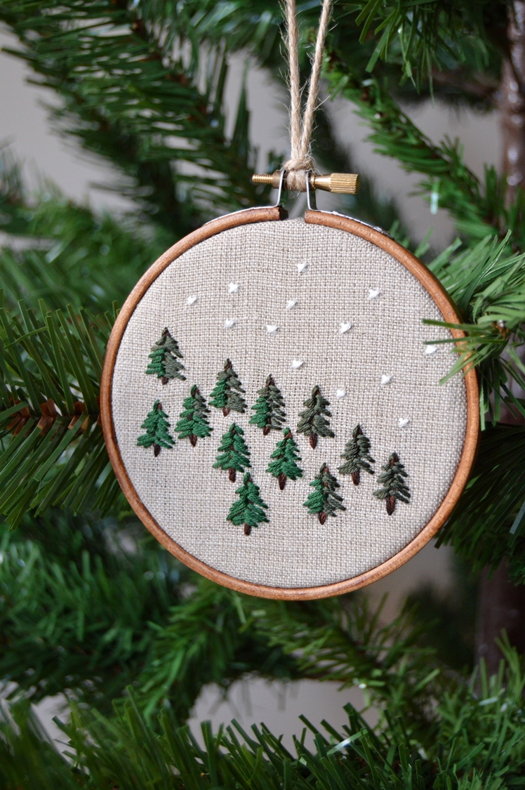 Christmas Embroidery Tree Decoration | Midgins'