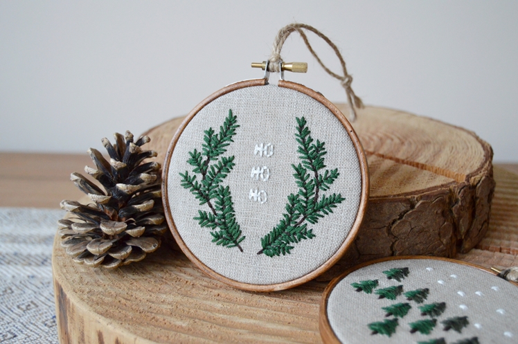 Christmas Embroidery Tree Decoration | Midgins'
