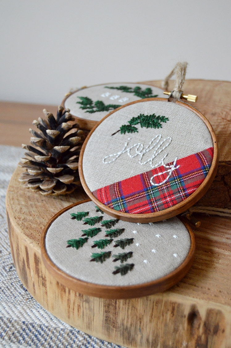 Christmas Embroidery Tree Decoration | Midgins'